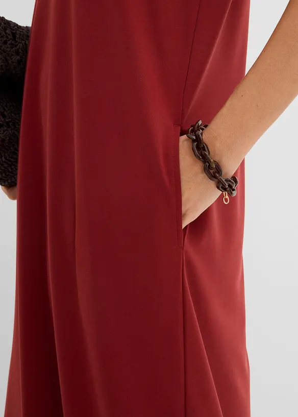 Jerseykjole i viskosemiks med skulderputer, bonprix