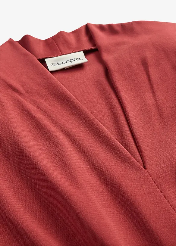 Jerseykjole i viskosemiks med skulderputer, bonprix