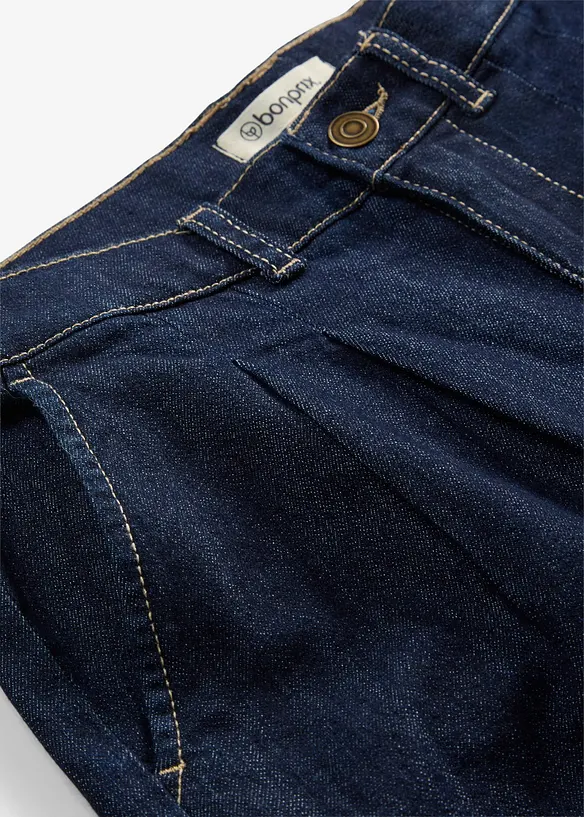 Wide Leg-jeans High Waist, komfortlinning, bonprix