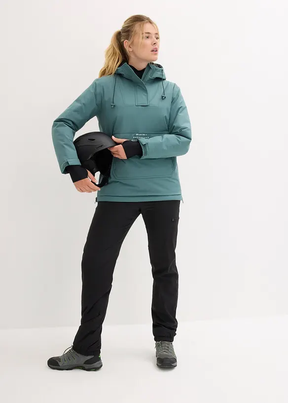 Ski-funksjonsjakke i pull on-modell med fleecef&ocirc;r, vanntett, bonprix