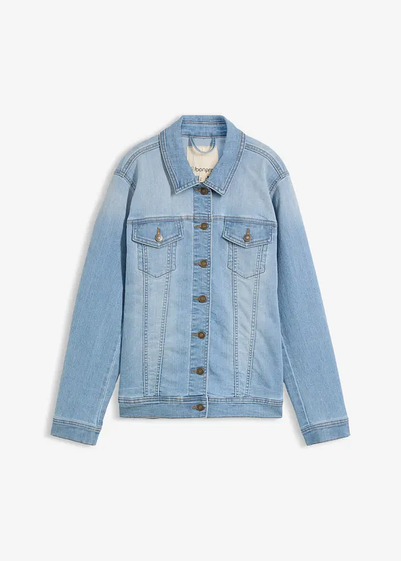 Stretch-jeansjakke, basic, bonprix