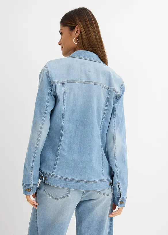 Stretch-jeansjakke, basic, bonprix