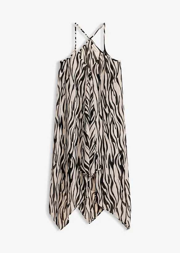 Transparent maxi-strandkjole av lett chiffon, bonprix