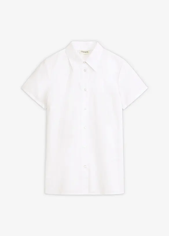 Kortermet bluse i poplin, bonprix