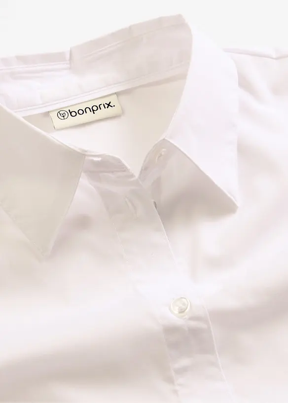 Kortermet bluse i poplin, bonprix