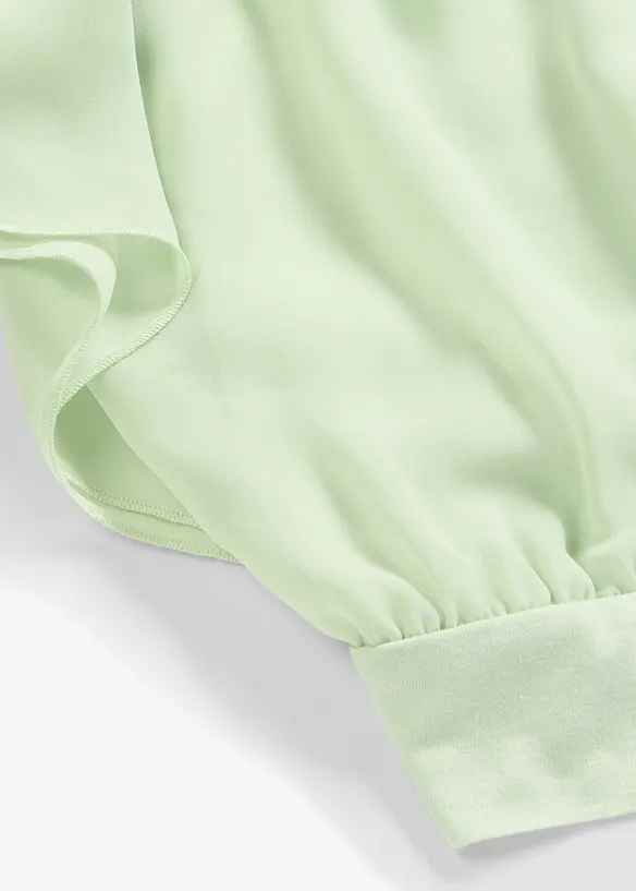 Chiffonbluse med f&ocirc;r, bonprix