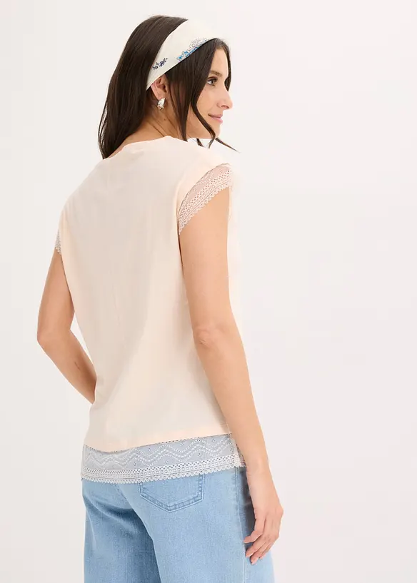 Boxy topp i bomull, bonprix