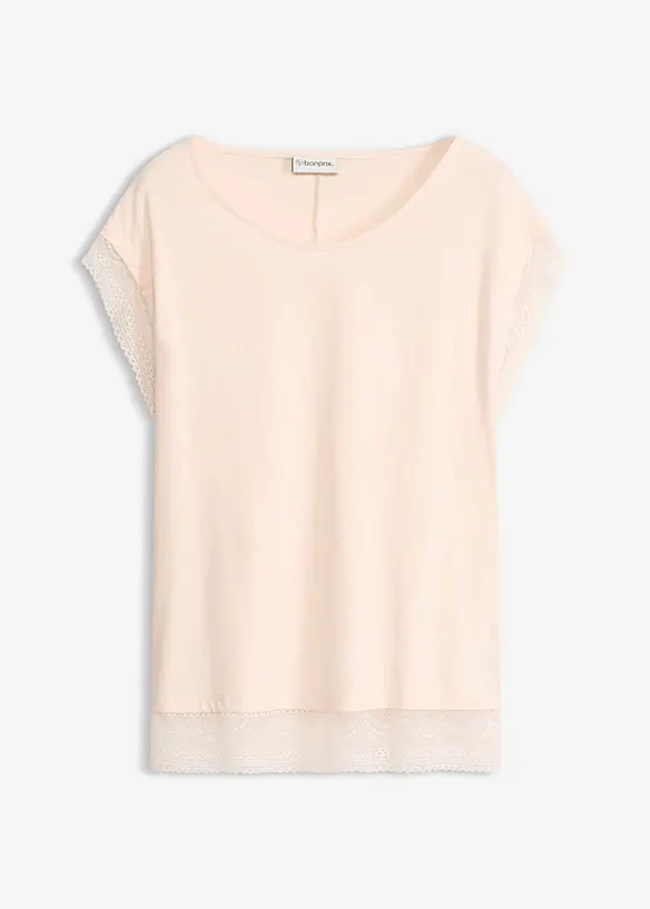 Boxy topp i bomull, bonprix