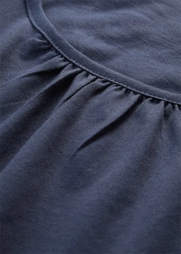 Topp i 100% bomull, kortermet, bonprix