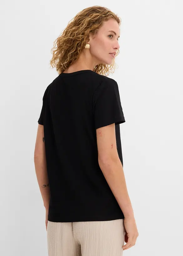 Topp med dekorativ utringning, bonprix