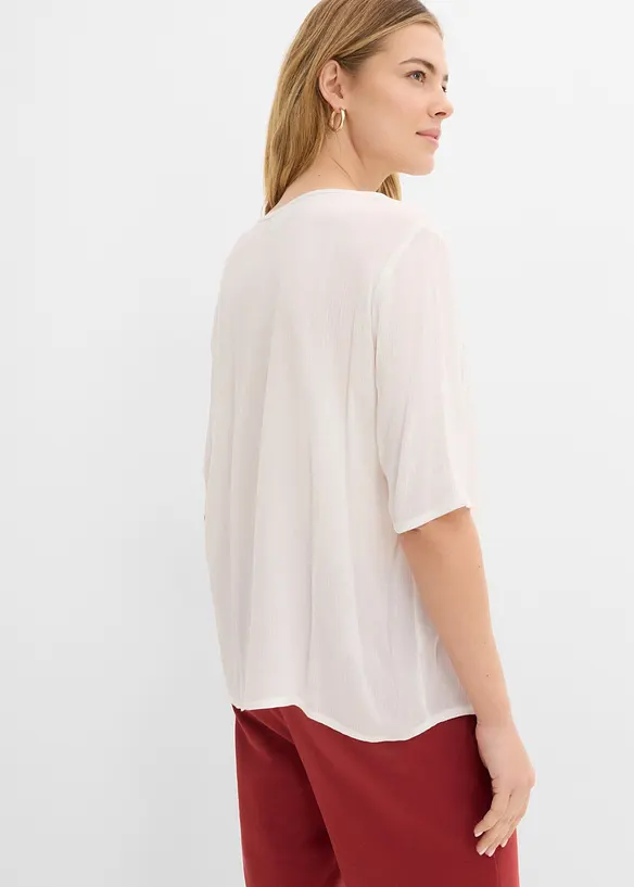 Crinkle tunika i myk viskose, bonprix