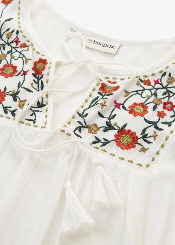 Crinkle tunika i myk viskose, bonprix