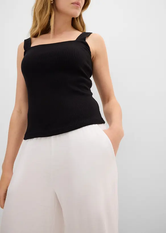 Jerseybukse i lett viskosemiks, 7/8-lengde, bonprix