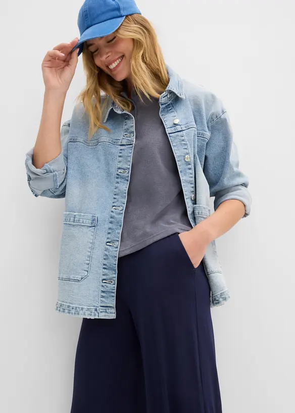 Jerseybukse i lett viskosemiks, 7/8-lengde, bonprix