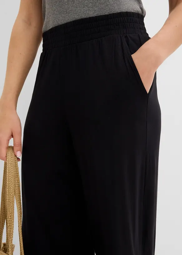 Jerseybukse i lett viskosemiks, 7/8-lengde, bonprix