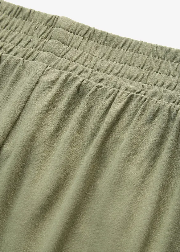 Jerseybukse i lett viskosemiks, 7/8-lengde, bonprix