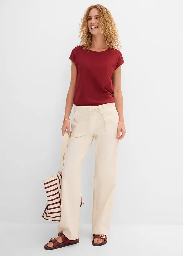 Topp i boxy-modell, kortermet, bonprix