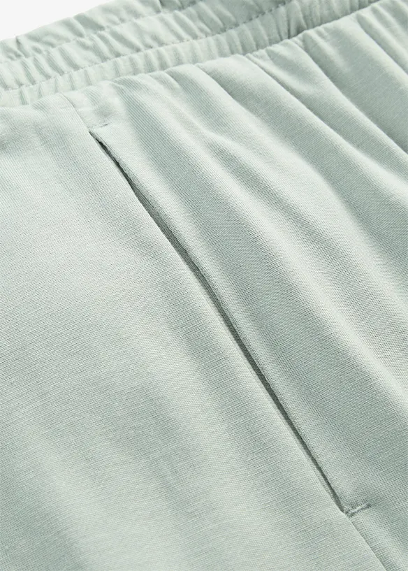 Culottes i jersey med vide ben, bonprix