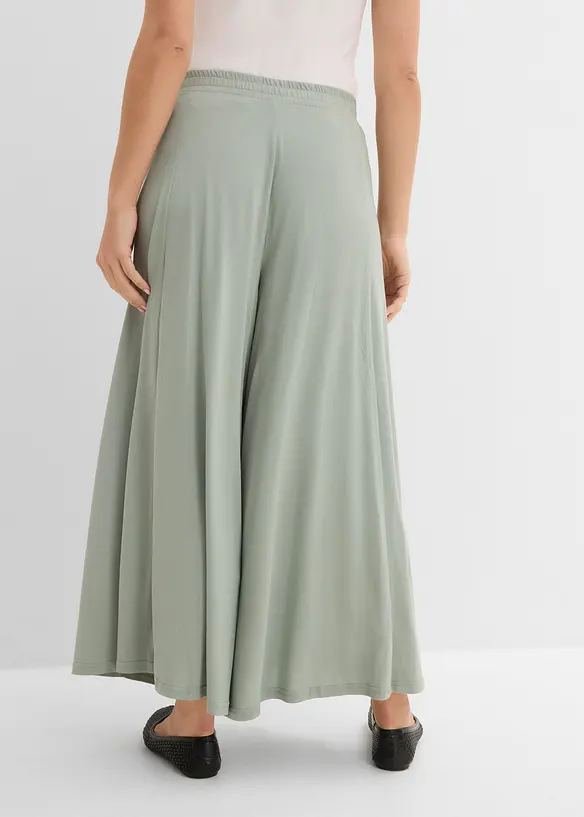 Culottes i jersey med vide ben, bonprix