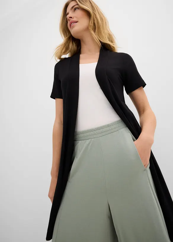 Culottes i jersey med vide ben, bonprix