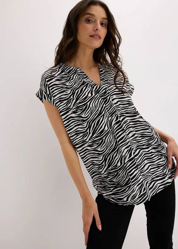 Bluse i 100% viskose, bonprix
