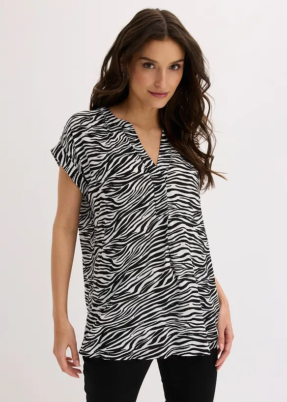 Bluse i 100% viskose, bonprix