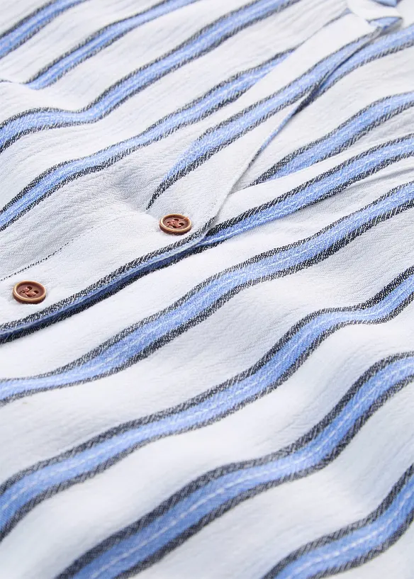 Crinkle bluse i lett viskose, bonprix