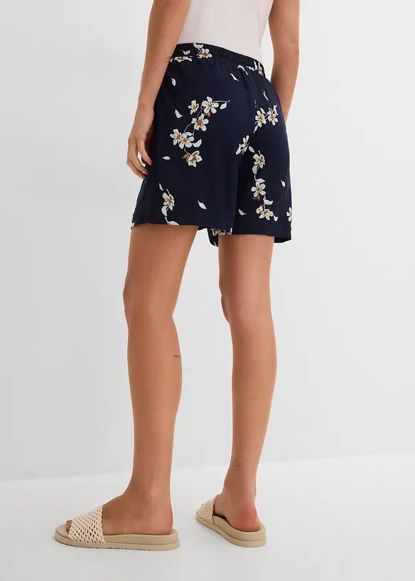 Viskose-shorts med knytebelte (2-pack), bonprix