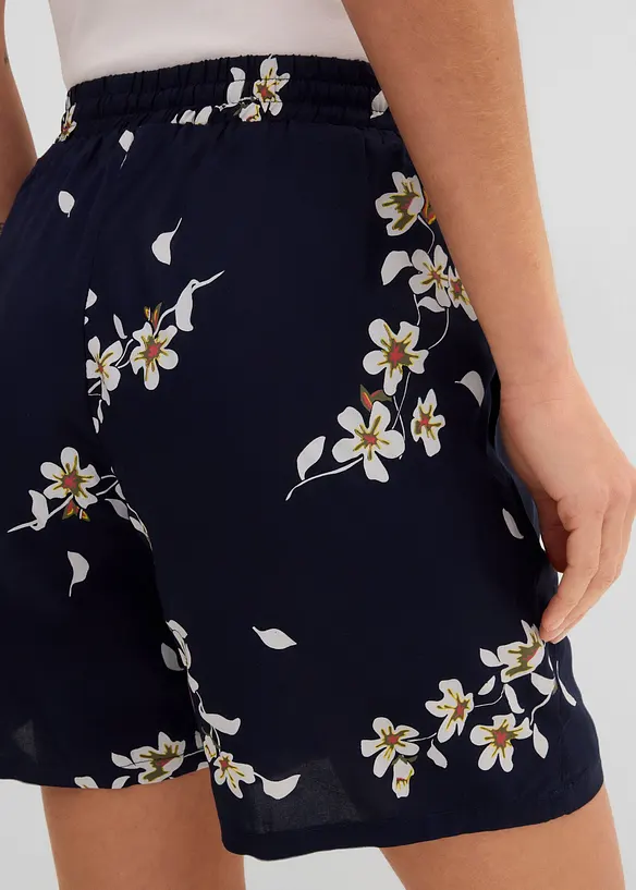 Viskose-shorts med knytebelte (2-pack), bonprix