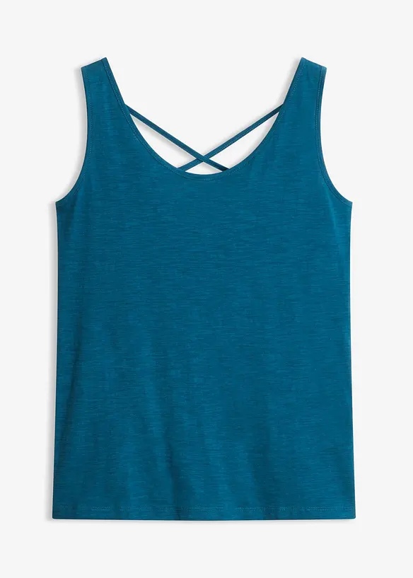 Jerseytopp i 100% &oslash;kologisk bomull, bonprix