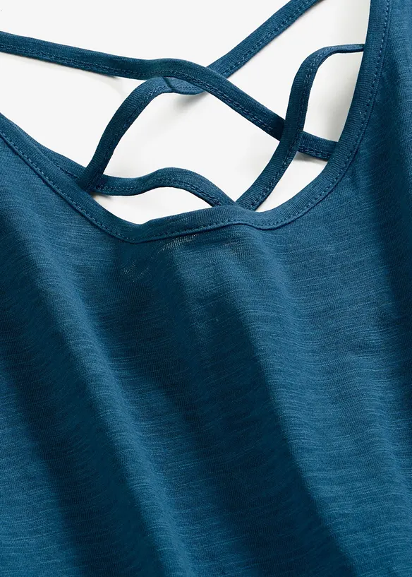 Jerseytopp i 100% &oslash;kologisk bomull, bonprix