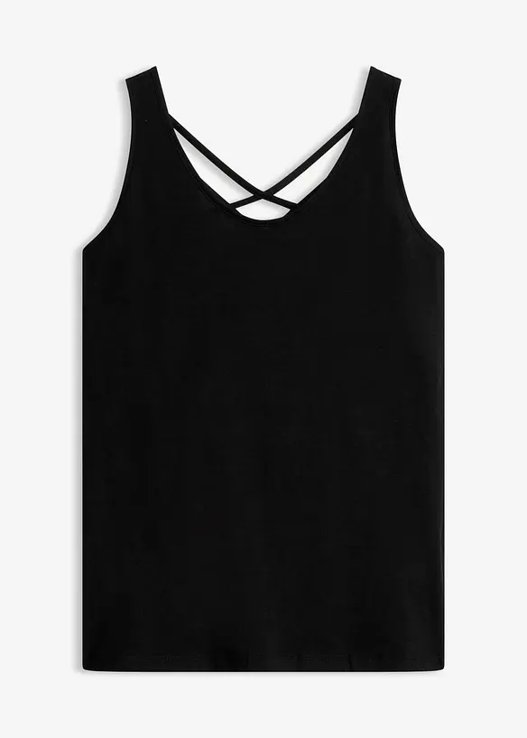 Jerseytopp i 100% &oslash;kologisk bomull, bonprix