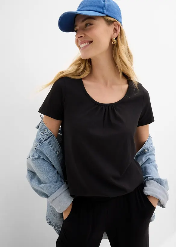 Jerseybukse i lett viskosemiks, bonprix