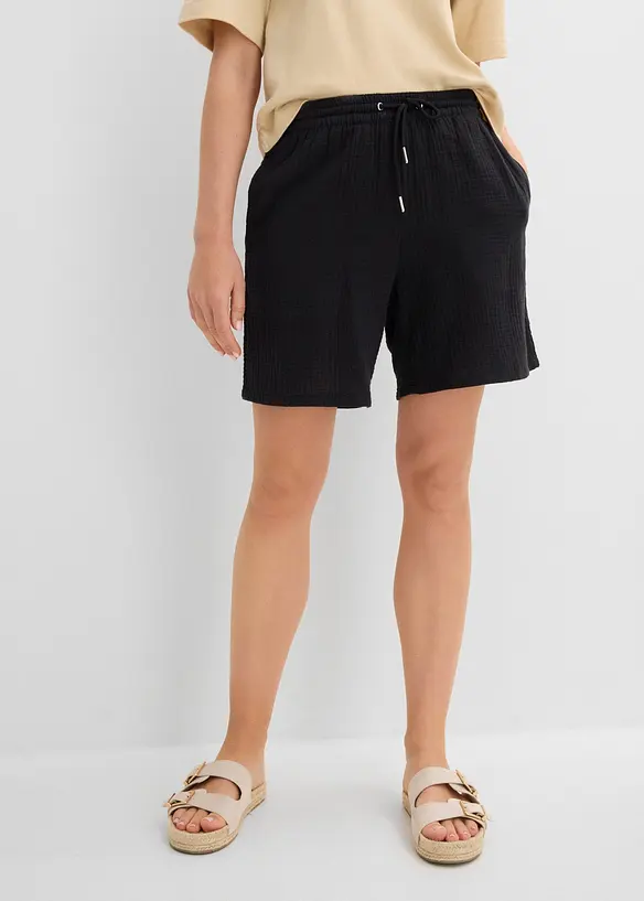 Shorts i musselin, bonprix