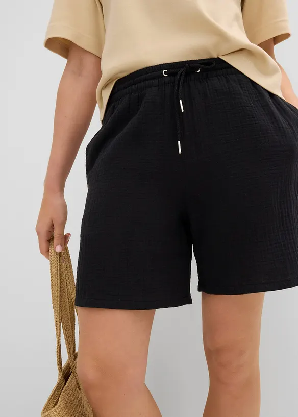 Shorts i musselin, bonprix