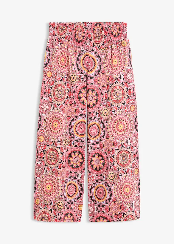 7/8-culotte i jersey med vide ben og bred, vaflet linning, bonprix