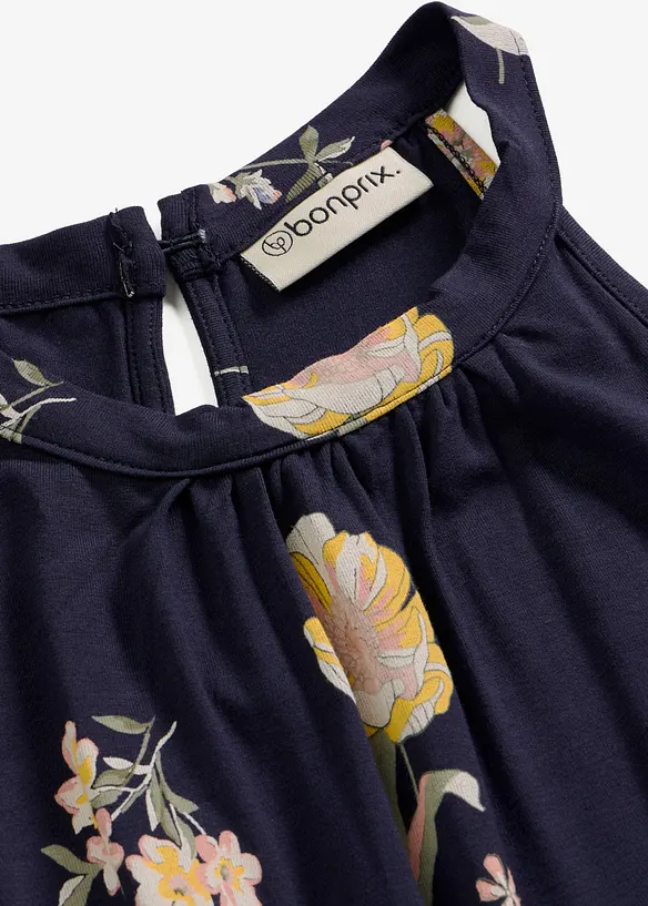 Ermel&oslash;s topp i viskosemiks, bonprix