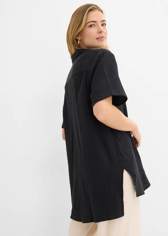 Skjorte i musselin, bonprix