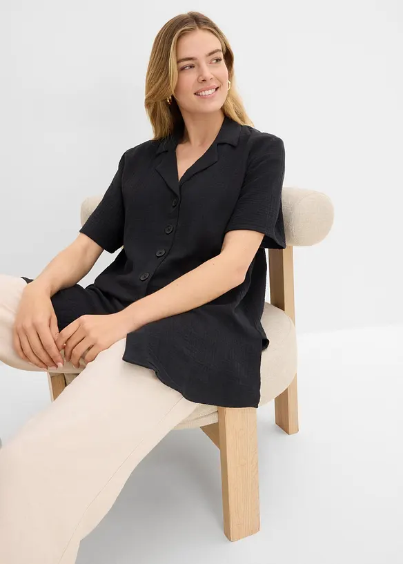 Skjorte i musselin, bonprix