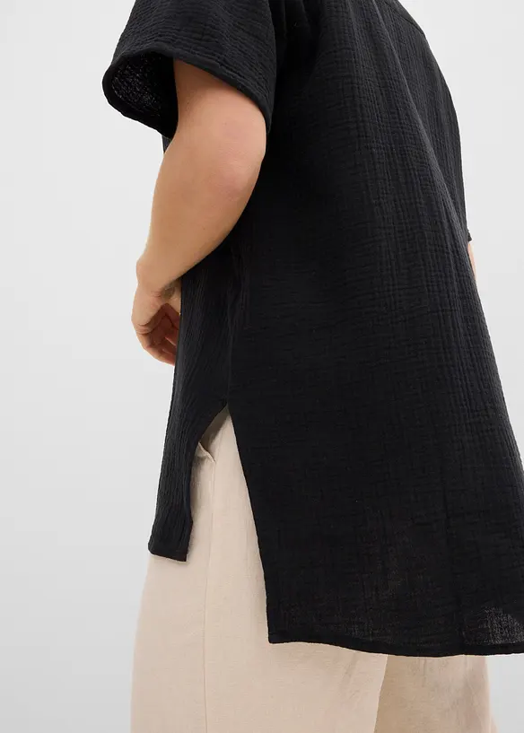 Skjorte i musselin, bonprix