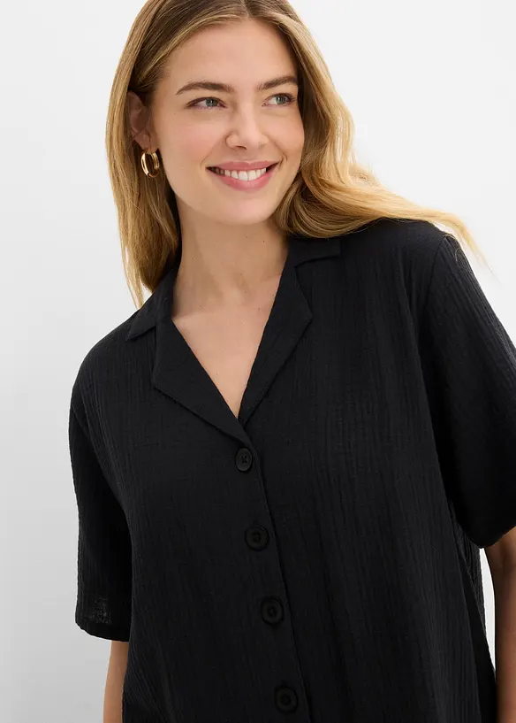 Skjorte i musselin, bonprix