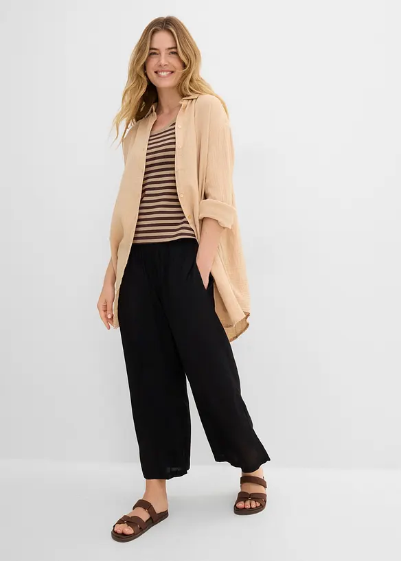 Vid culotte i fint fallende viskose, bonprix