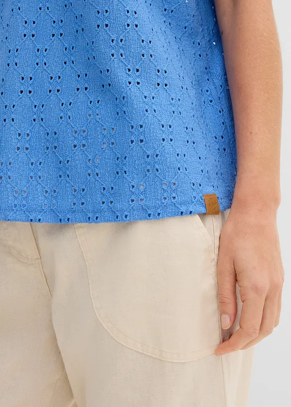 Henley-shirt med hette, bonprix