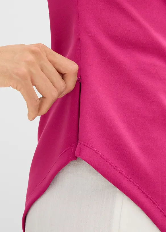Asymmetrisk topp i behagelig scuba-materiale, bonprix