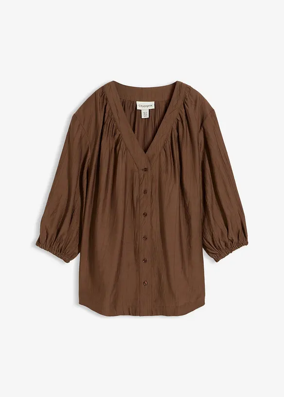 Oversized bluse i myk viskoseblanding, bonprix