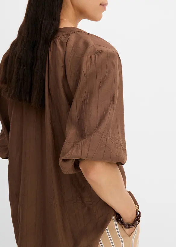 Oversized bluse i myk viskoseblanding, bonprix