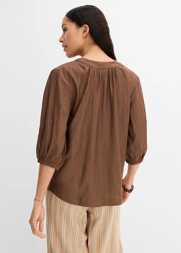 Oversized bluse i myk viskoseblanding, bonprix