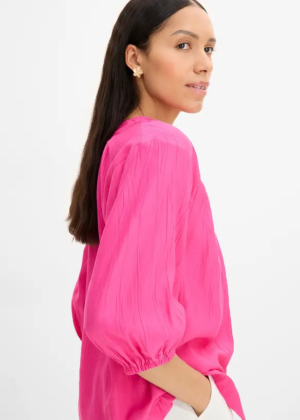 Oversized bluse i myk viskoseblanding, bonprix