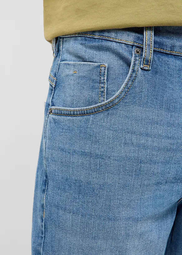 Bermudashorts i denim med stretch fra Mustang, straight, Mustang Jeans