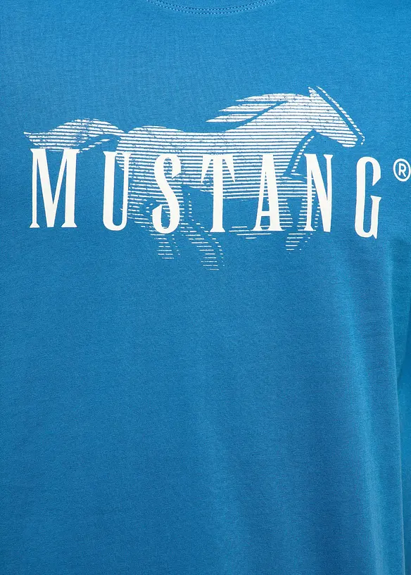 T-skjorte &laquo;Austin&raquo; i 100% &oslash;kologisk bomull fra Mustang, Mustang Jeans